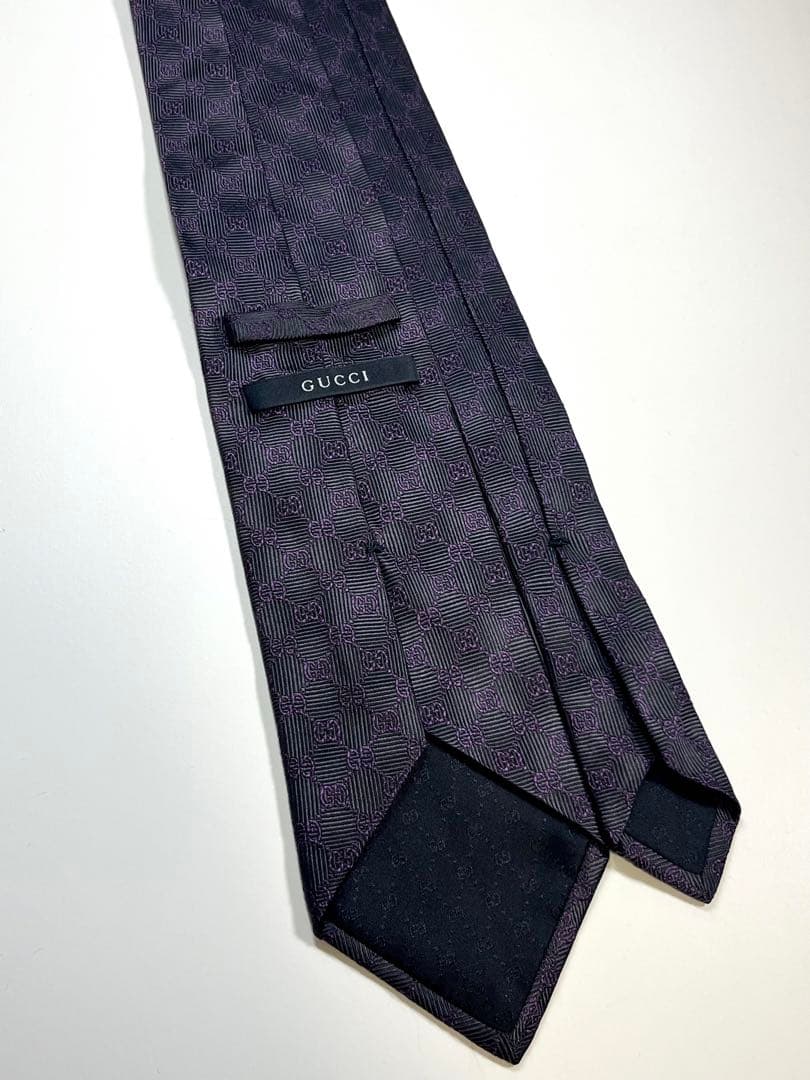 ✨美品✨GUCCI グッチ ネクタイ 高級シルク　GG柄 グラデーション
