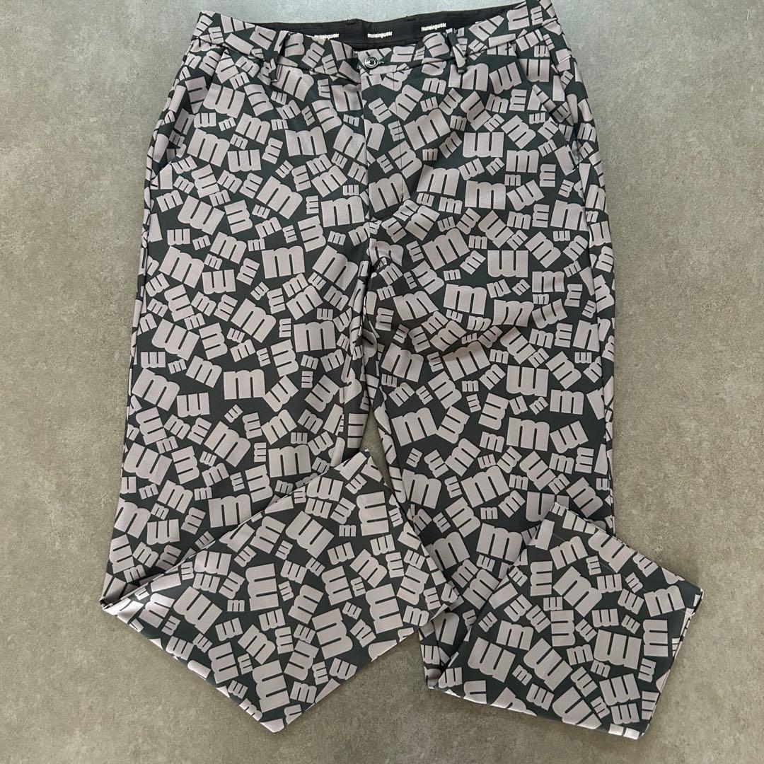 【美品】マンシングウェア ゴルフパンツ Lサイズ mロゴプリント