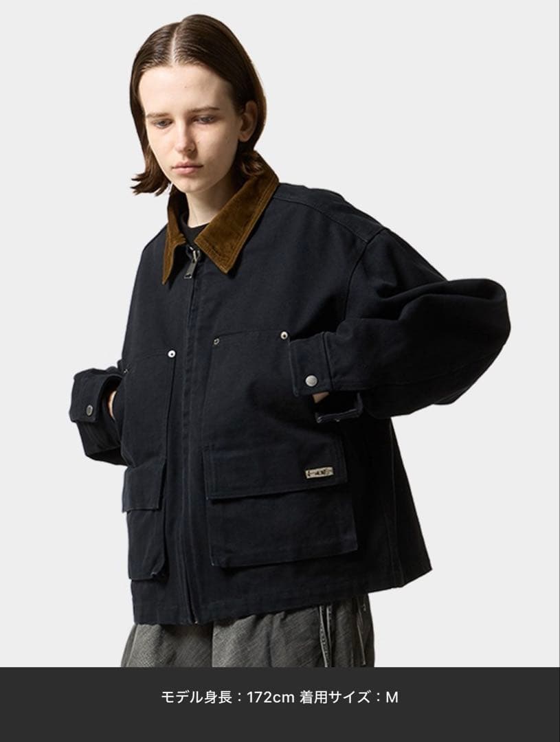 ジャケット・アウター HUF STRETCH LOGO CANVAS WORK JACKET