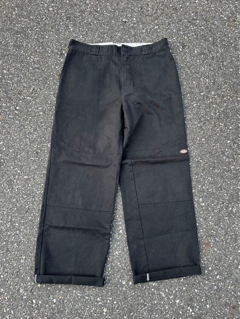 90's Dickiesダブルニー w36 loosefit フェードスケーター