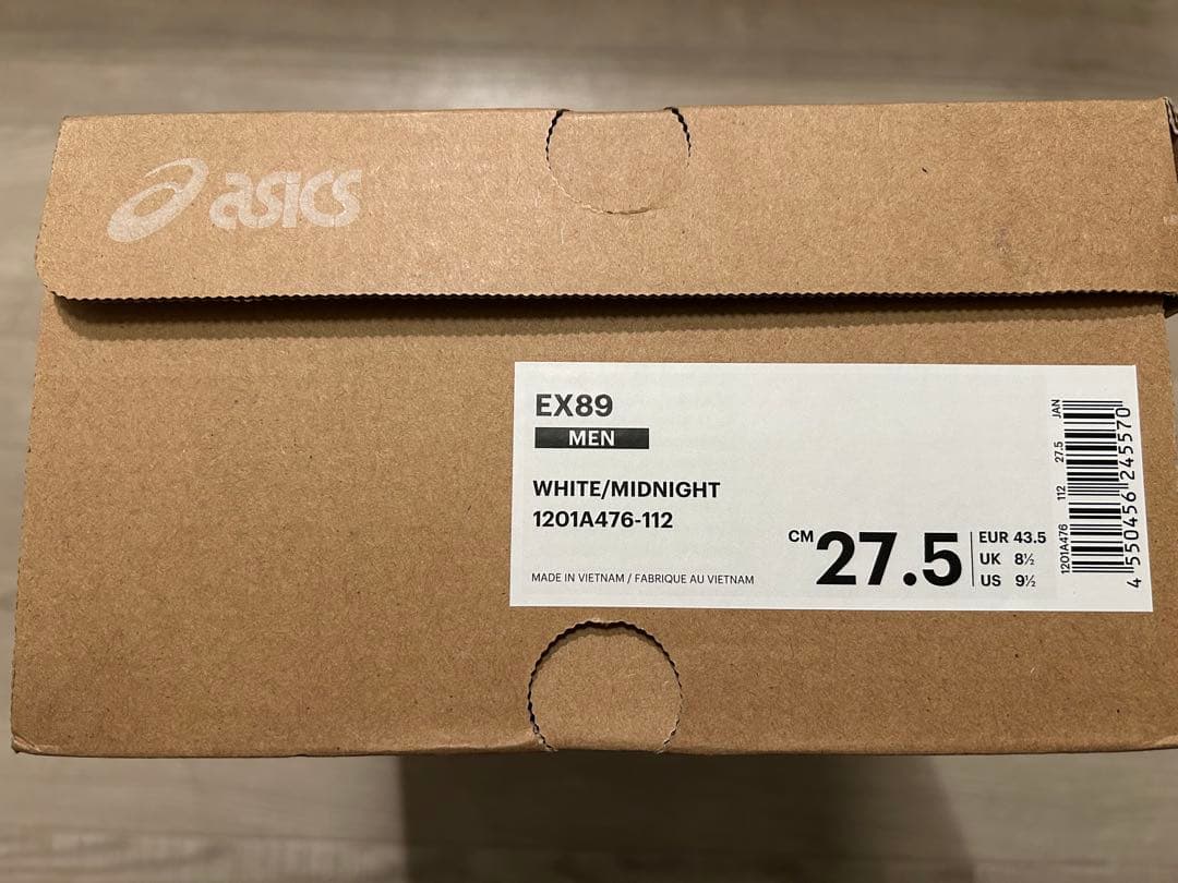 asics EX89 ホワイト/ミッドナイト 27.5cm