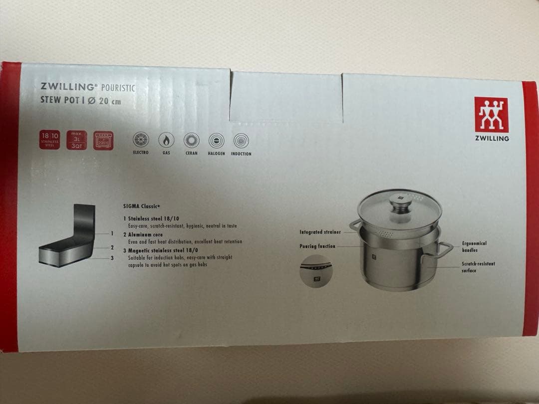 ZWILLING ツヴィリング ポーリスティック シチューポット 20cm 3L