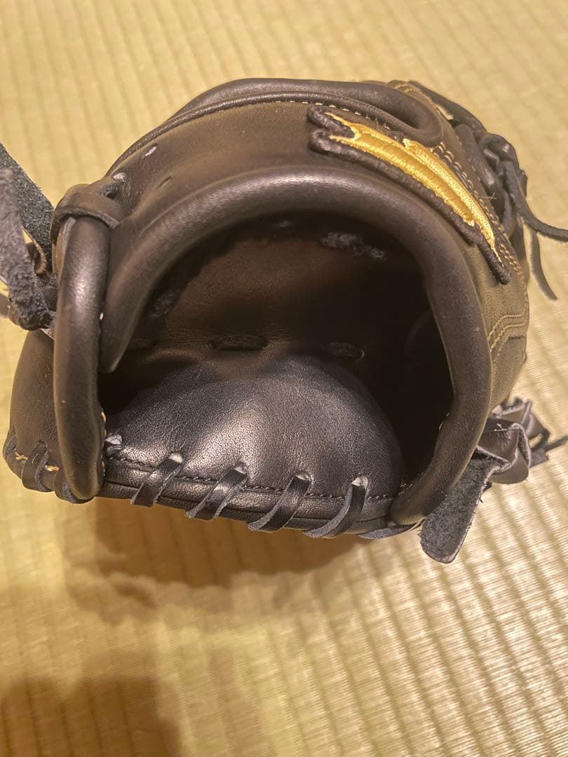 【美品】SSK 硬式グラブ 内野用 右投げ SMG-848 ブラック 袋付き