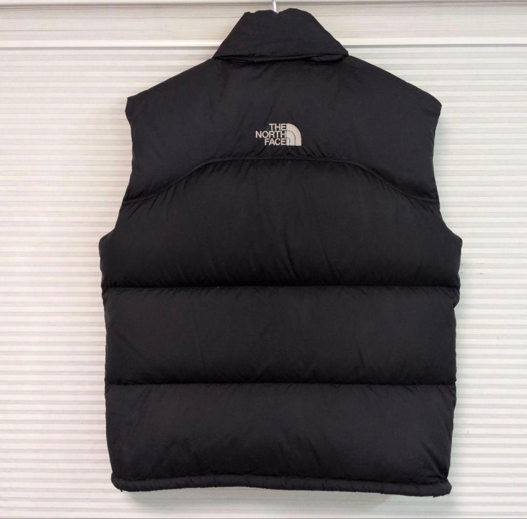 XL 美品 センターロゴ NORTH FACE ヌプシ ダウンベスト 黒 ノース