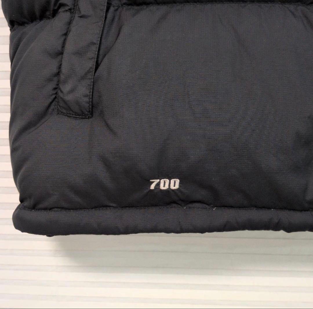 XL 美品 センターロゴ NORTH FACE ヌプシ ダウンベスト 黒 ノース