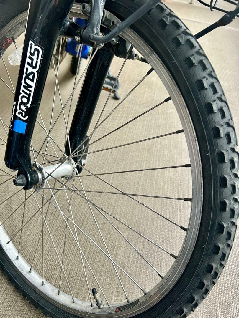 ルイガノ LOUIS GARNEAU 24インチ 自転車前カゴ泥除けスタンド付