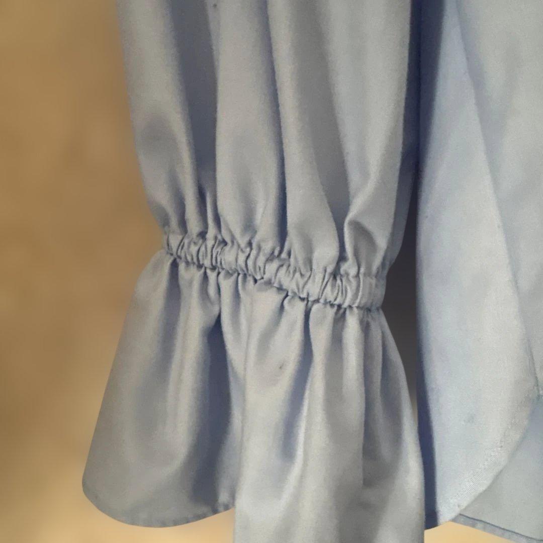 UNITED ARROWS フレアスリーブブラウス 水色