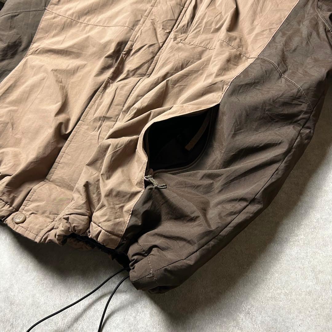 90〜00s Columbia ナイロンシェルジャケット ドローコード 中綿 L