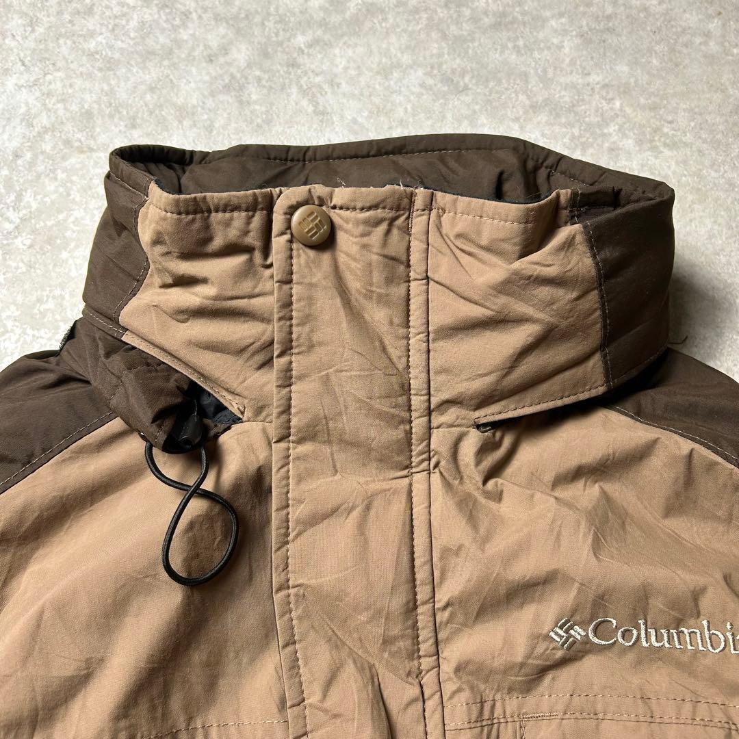 90〜00s Columbia ナイロンシェルジャケット ドローコード 中綿 L