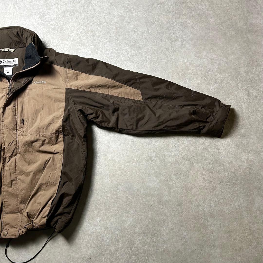 90〜00s Columbia ナイロンシェルジャケット ドローコード 中綿 L