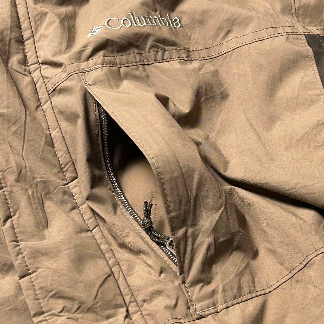 90〜00s Columbia ナイロンシェルジャケット ドローコード 中綿 L
