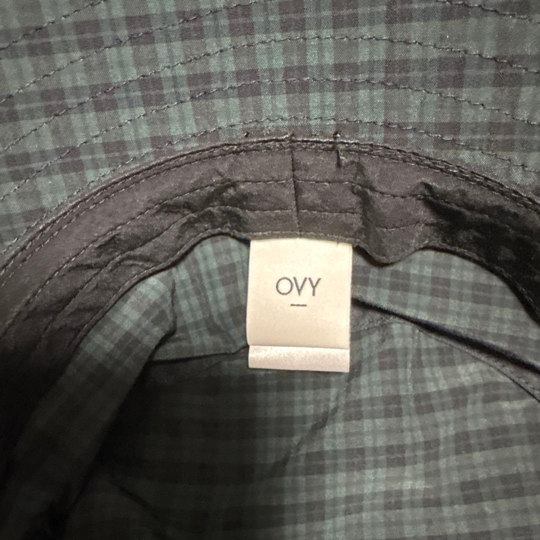 OVY ダークグリーンチェック バケットハット