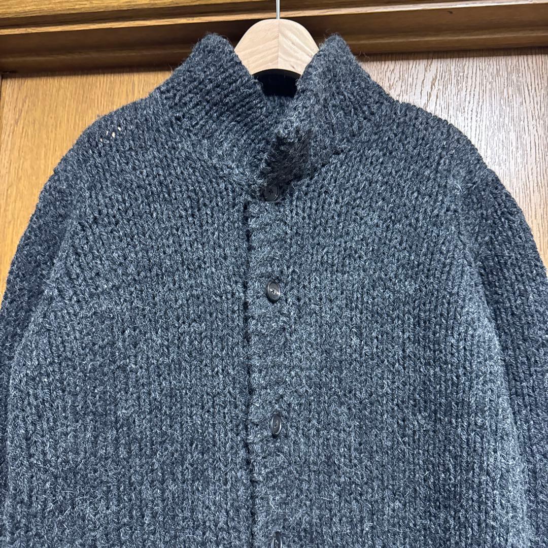 Bergfabel ダークグレー ニットジャケット ハイネック