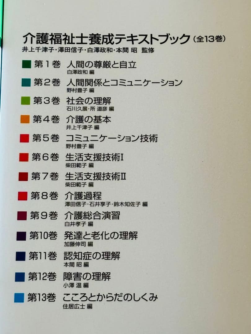 介護福祉 関連書籍　専門書　参考書　8冊セット