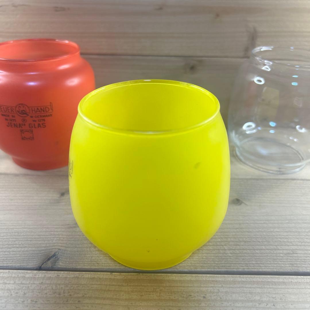 Feuerhand Jena Glas 赤.黄 2点と透明1点