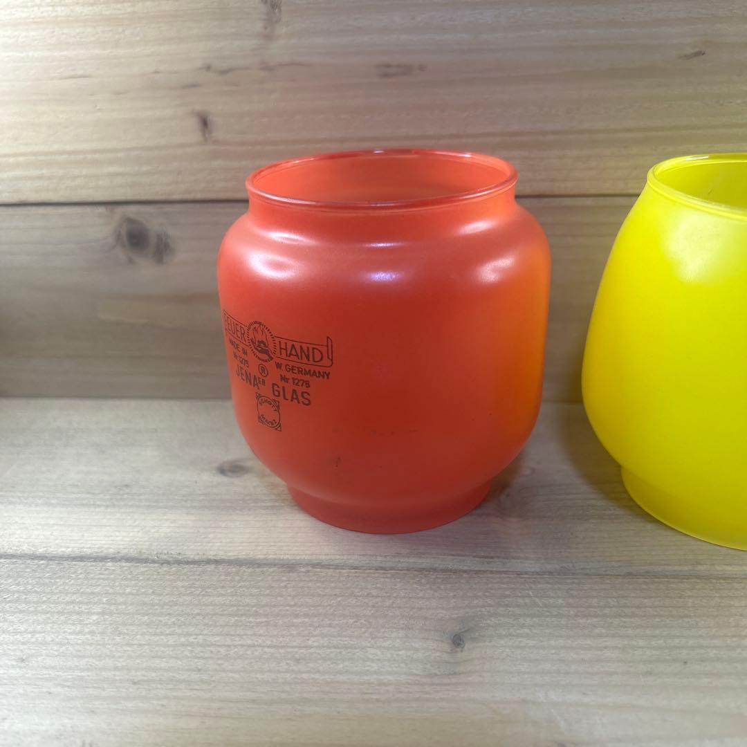 Feuerhand Jena Glas 赤.黄 2点と透明1点