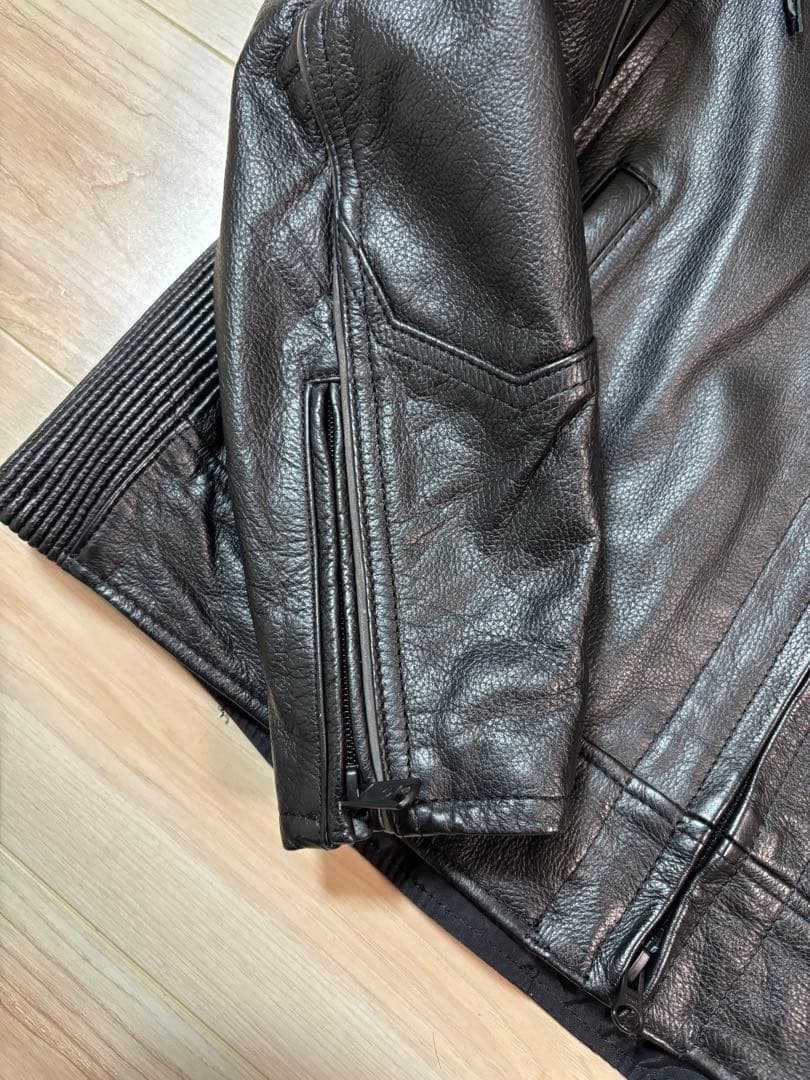 美品　HARLEY DAVIDSON　シングルライダースジャケット　ブラック　黒