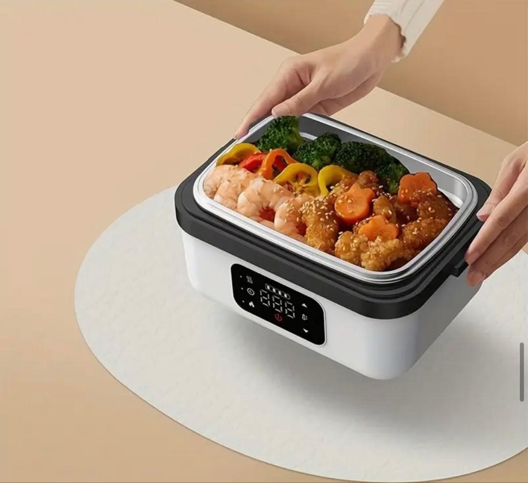 【新品未使用品】ポータブルランチボックス - Type-C充電式ステンレス容器
