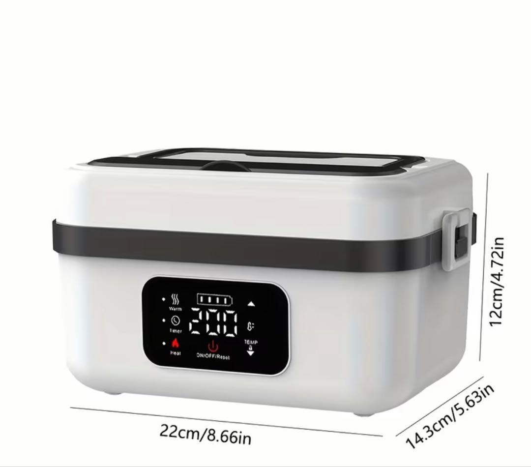 【新品未使用品】ポータブルランチボックス - Type-C充電式ステンレス容器