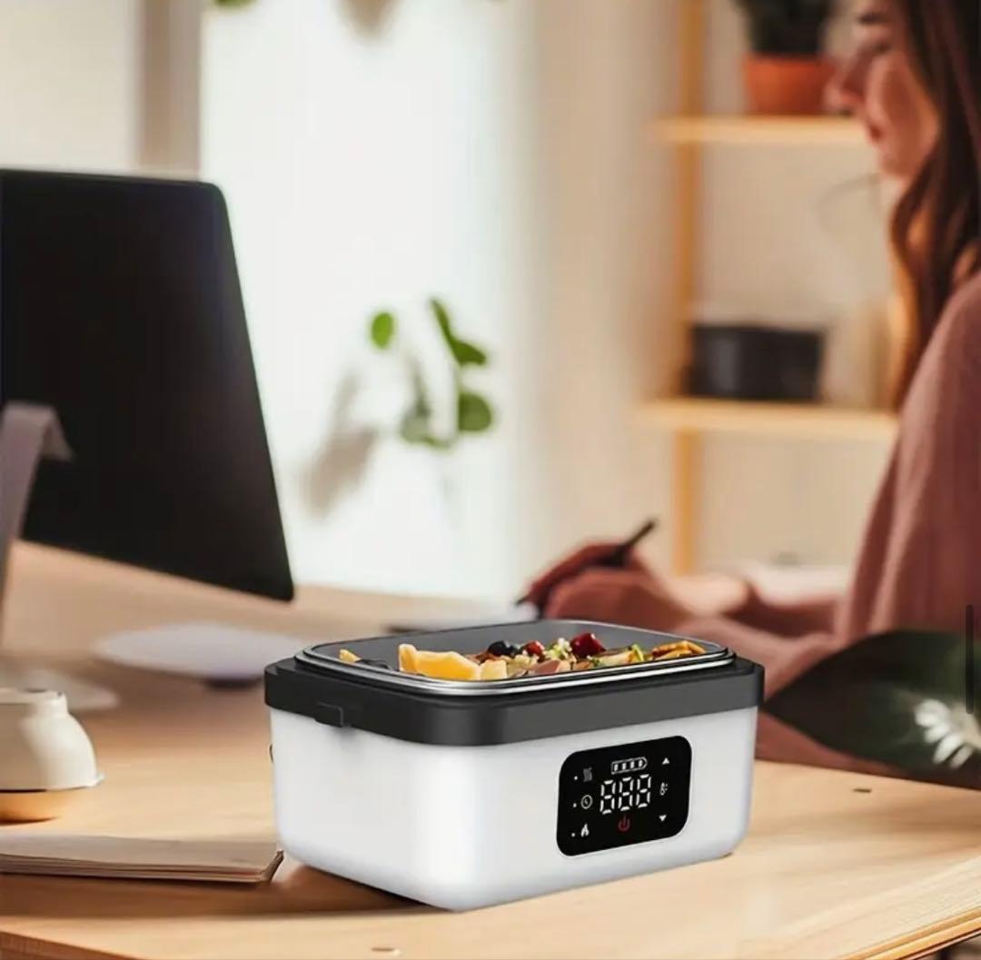 【新品未使用品】ポータブルランチボックス - Type-C充電式ステンレス容器