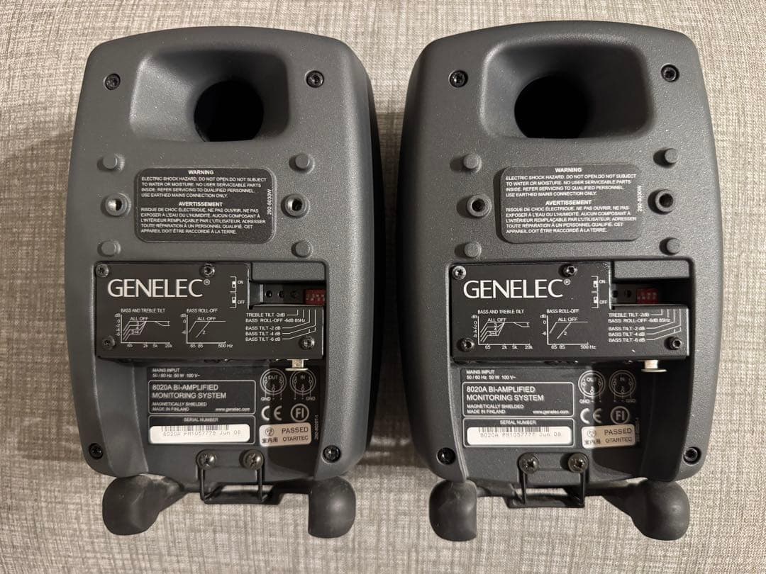 GENELEC 8020A ペア【ケーブル付】