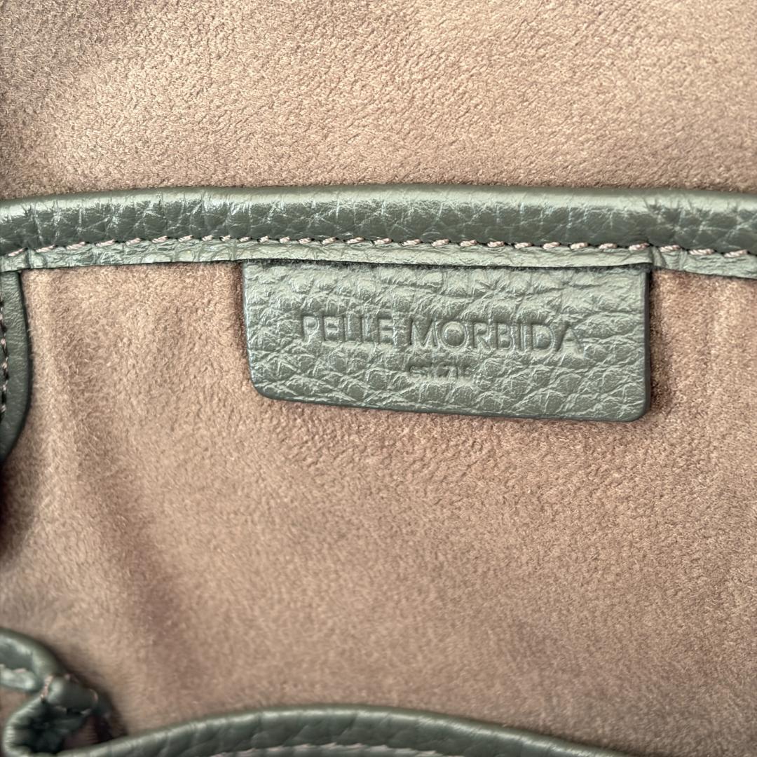 美品 ペッレモルビダ ブガッティ 2way レザーバッグ お洒落 グレー
