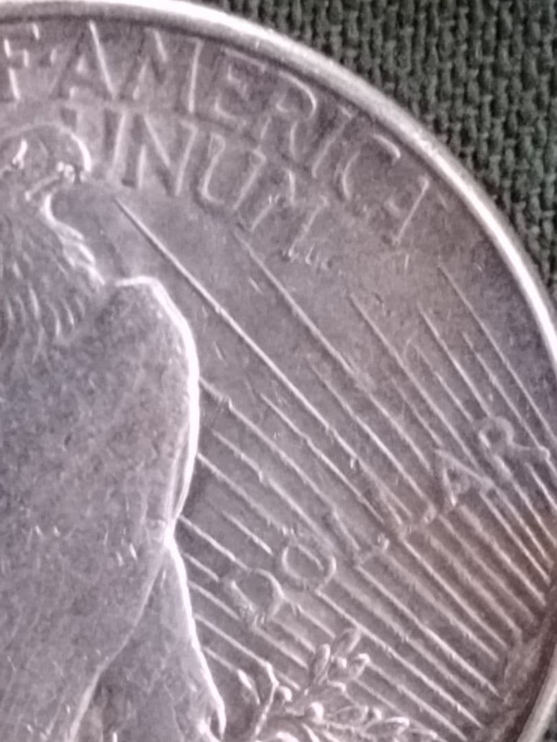 と*の様 (5205)1926 US．アンティーク　ピースダラー銀貨　ユー