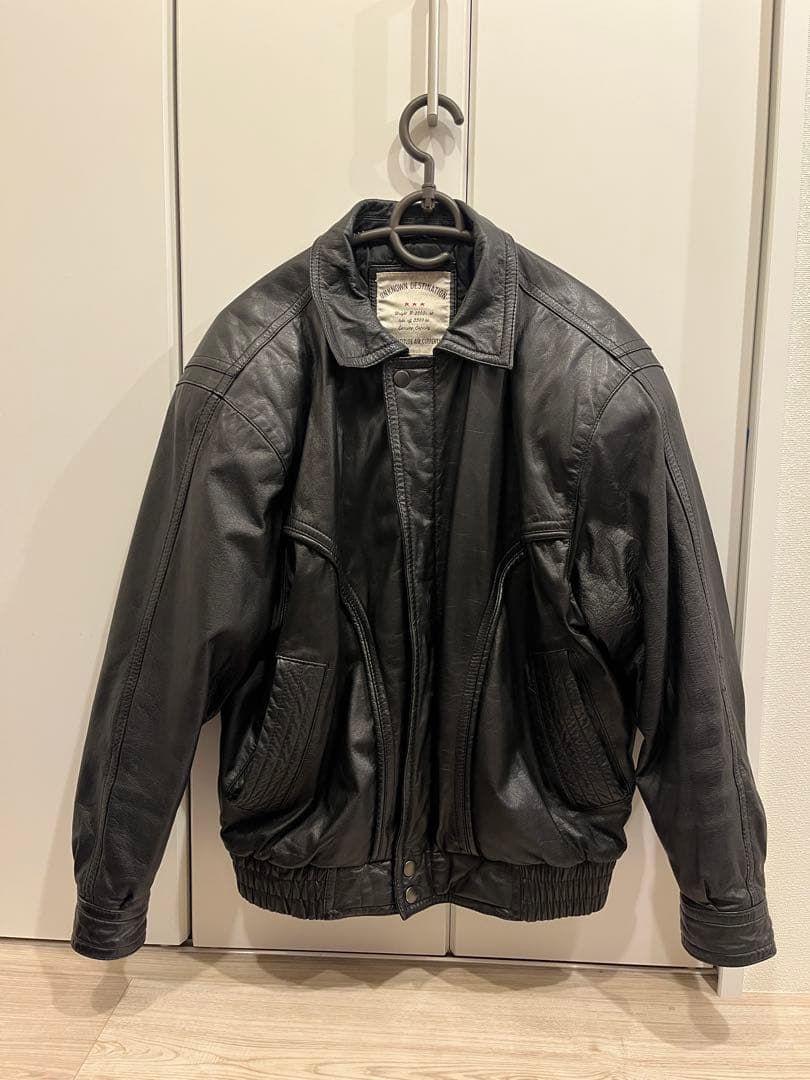vintage leather jacket ライダース　y2k グランジ