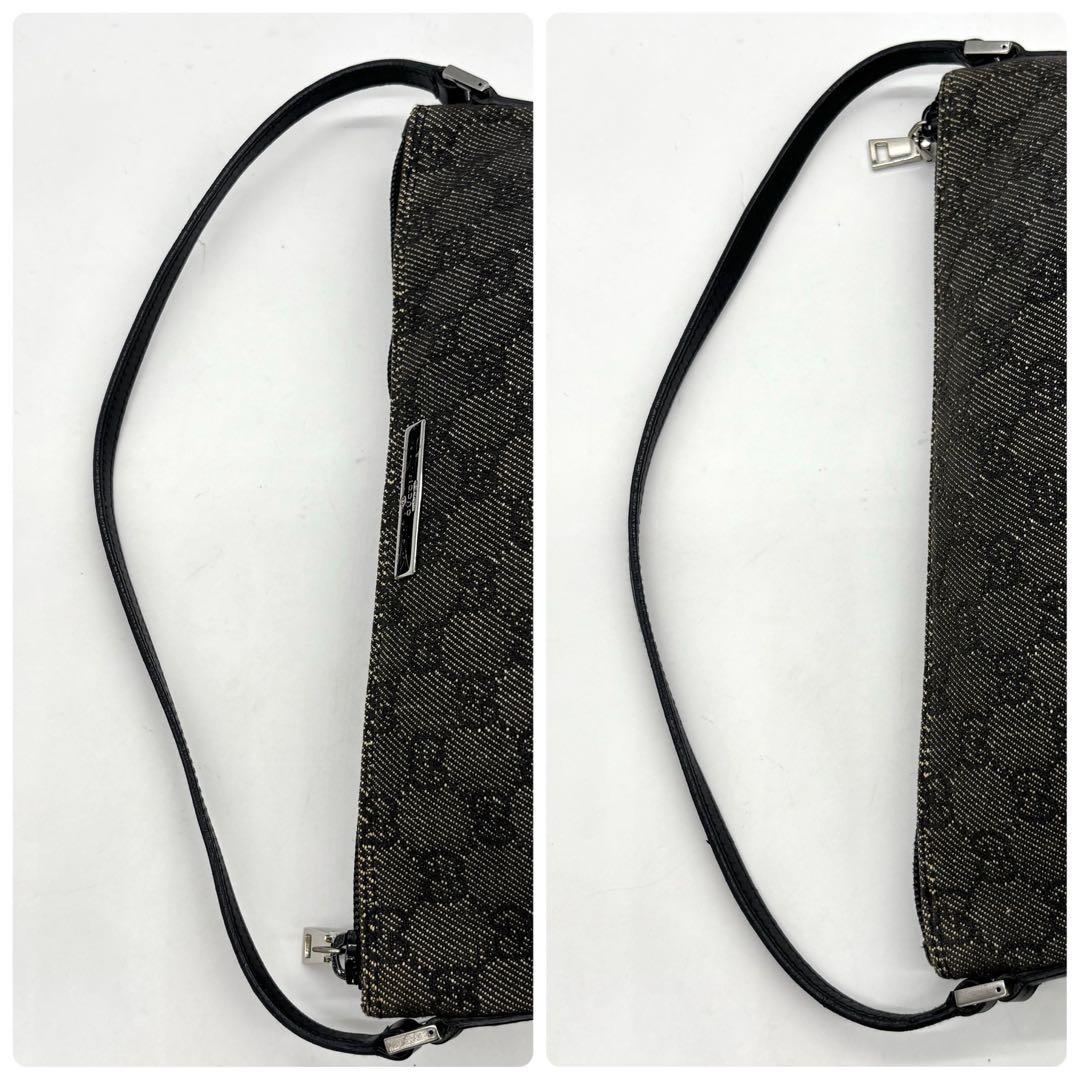 美品　GUCCI　グッチ 　アクセサリーポーチ　ミニバッグ GG　肩掛け