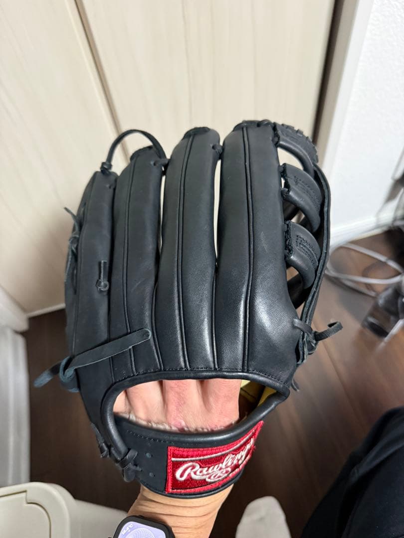 Rawlings ブラック 軟式グローブ新庄モデル 右投げ用