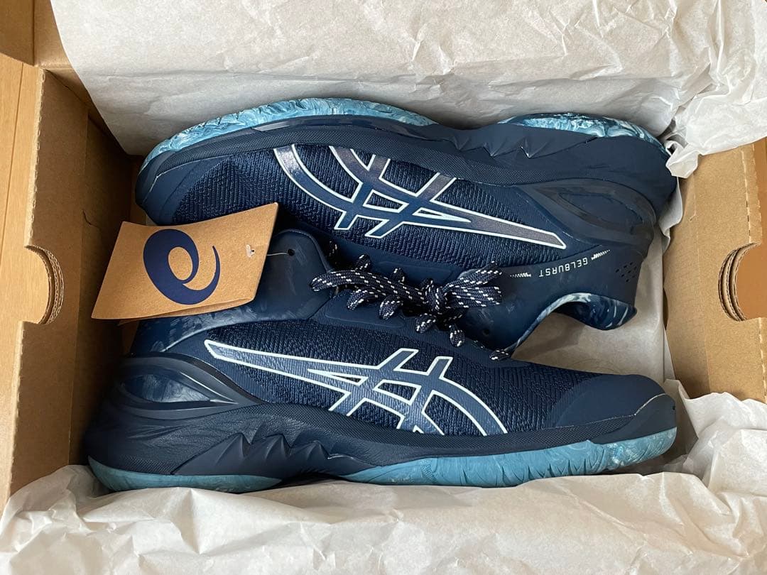 【新品未使用】ASICS GELBURST 28 ネイビー 25cm 箱 タグ付