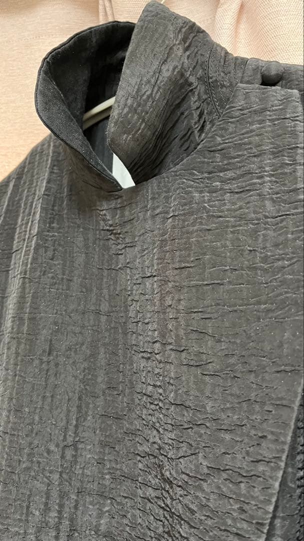 マメクロゴウチ Grain Finish Flap Front Jacket