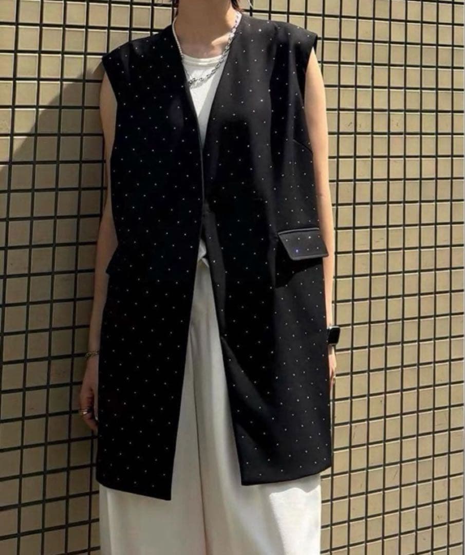 TWINKLE CURVE VEST AMERIVINTAGEアメリヴィンテージ