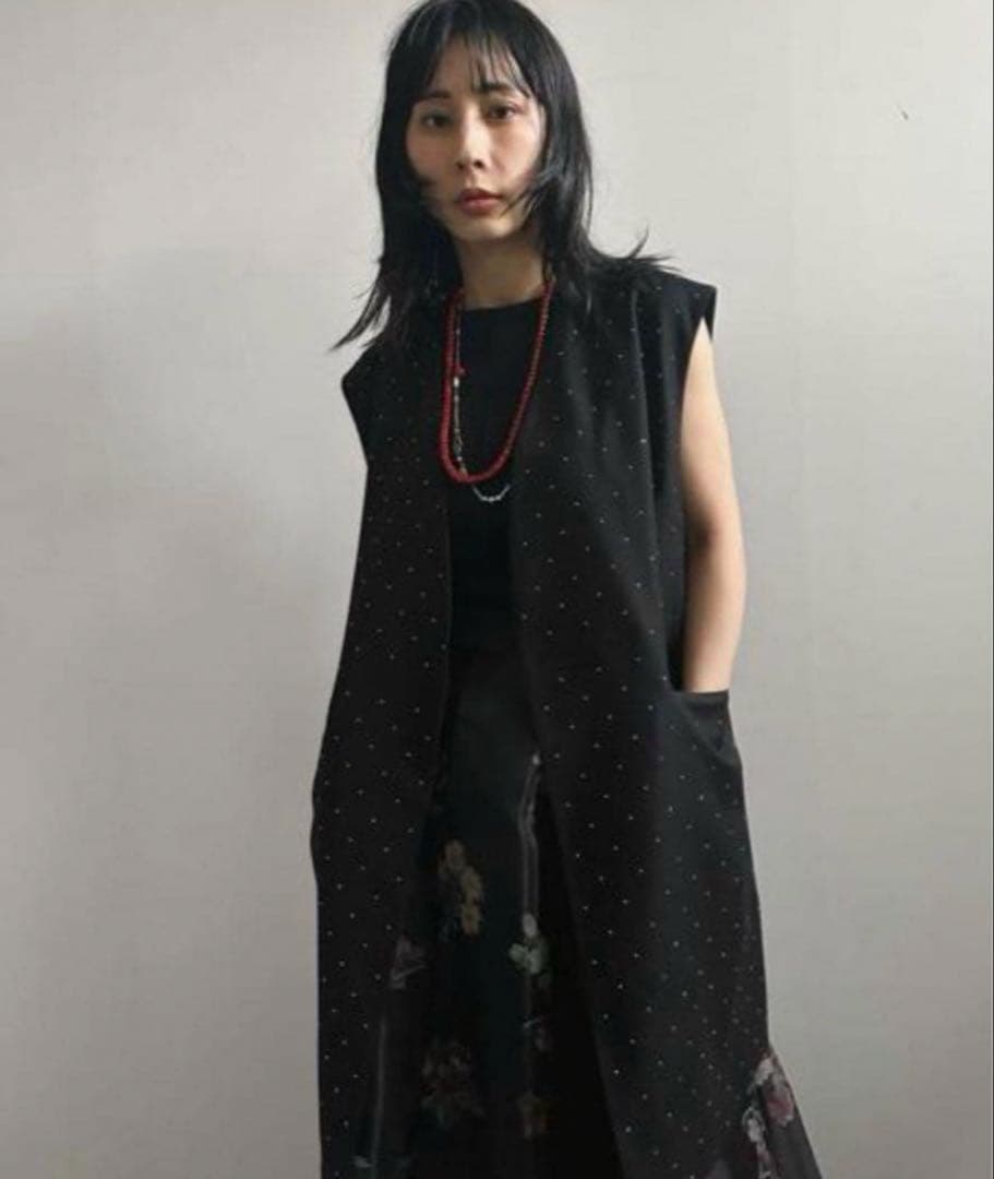 TWINKLE CURVE VEST AMERIVINTAGEアメリヴィンテージ