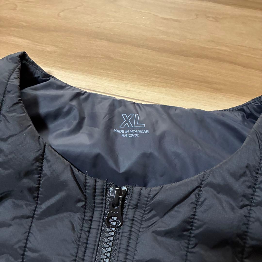 【レア】MUJI Labo 撥水中わたベスト ブラック XL