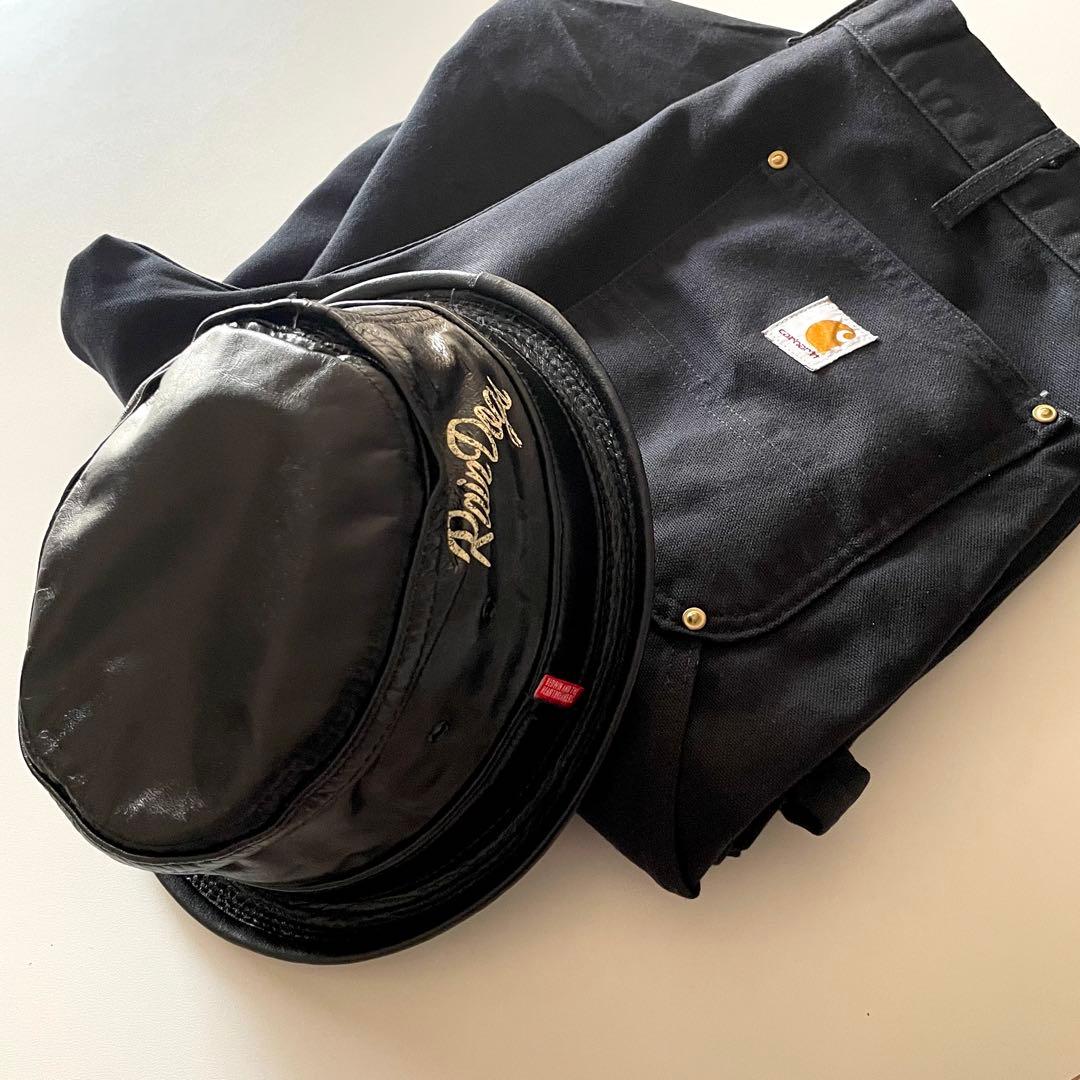 別注 BEDWIN NEW YORK HAT レザー ポークパイハット L