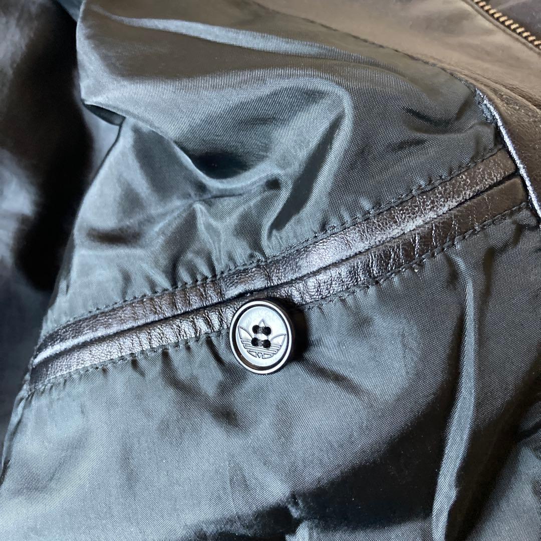 adidas レザートラックジャケット