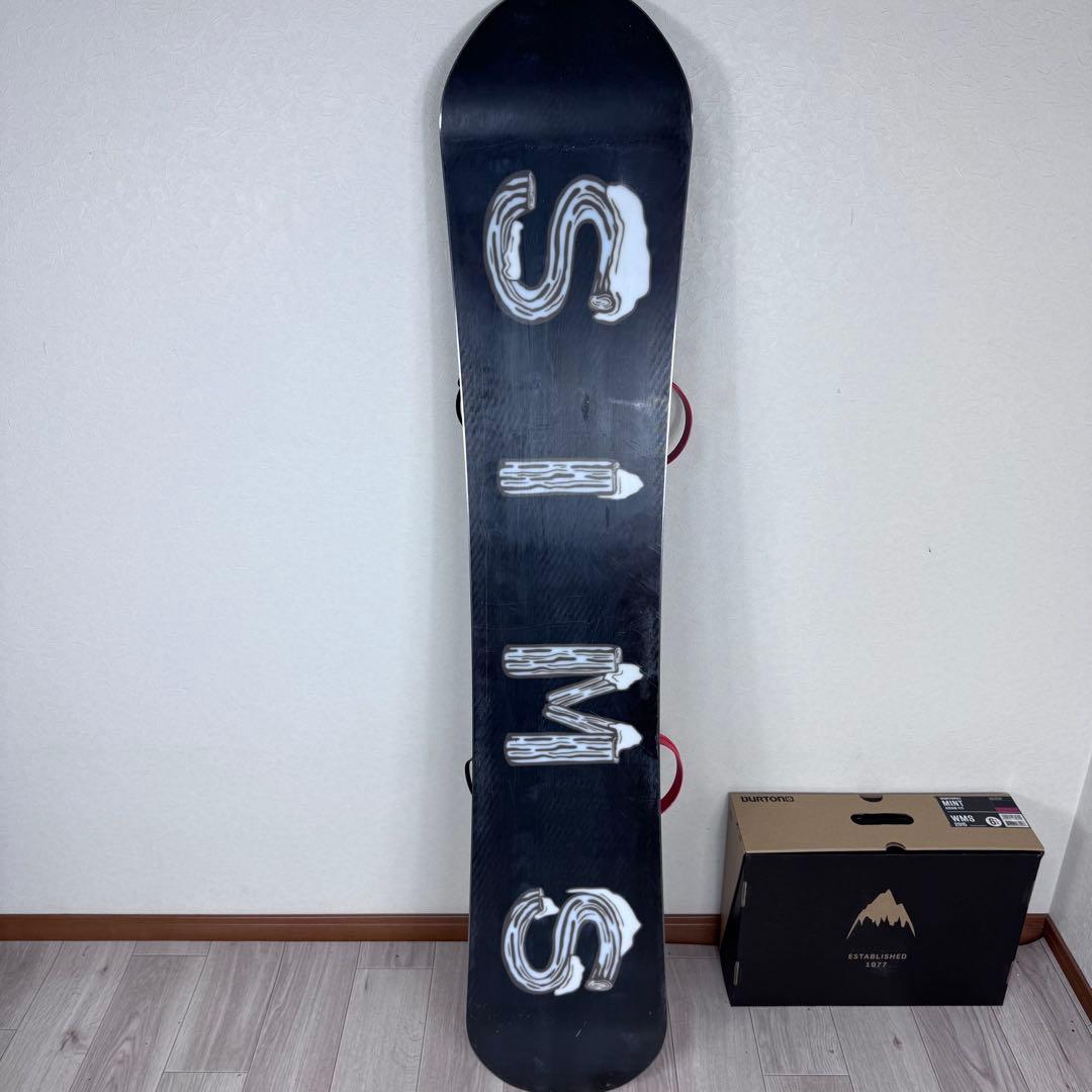 SIMS THE DAY 151cm スノーボード セット