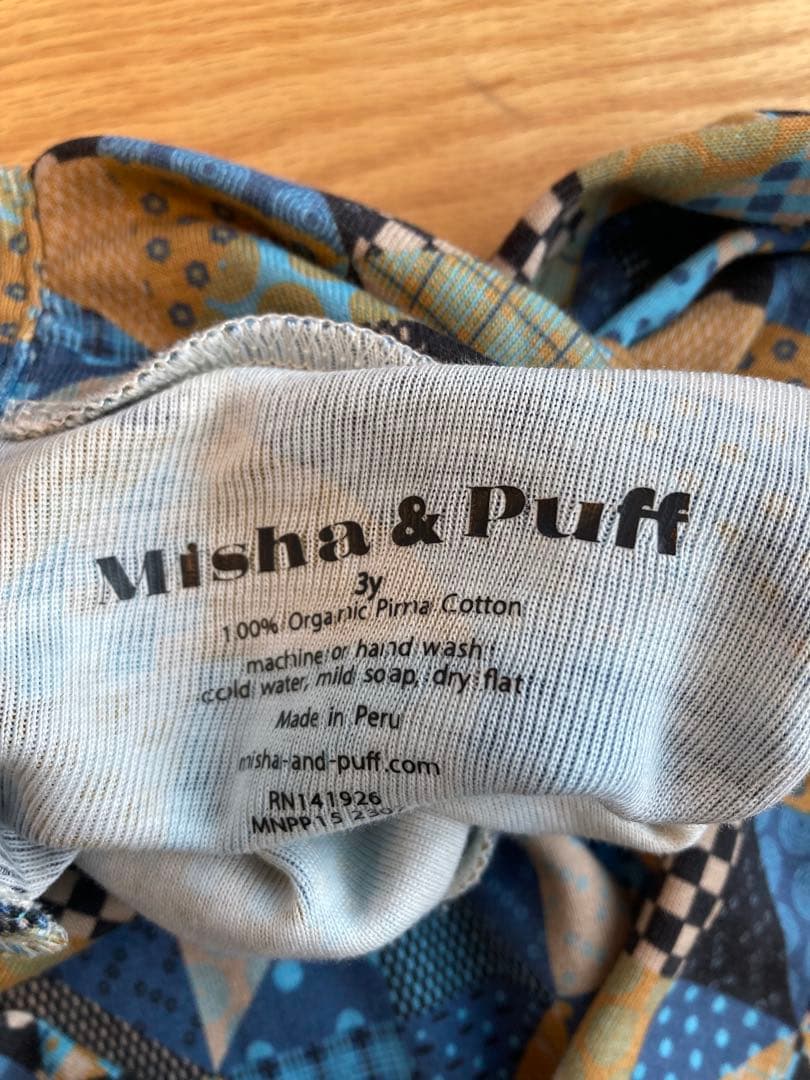 misha and puff パッチワーク タートルネック