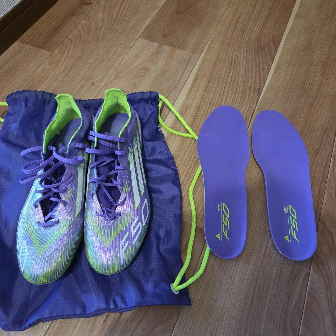 adidas F50 サッカーシューズ 紫/緑　エリート　HG/AG