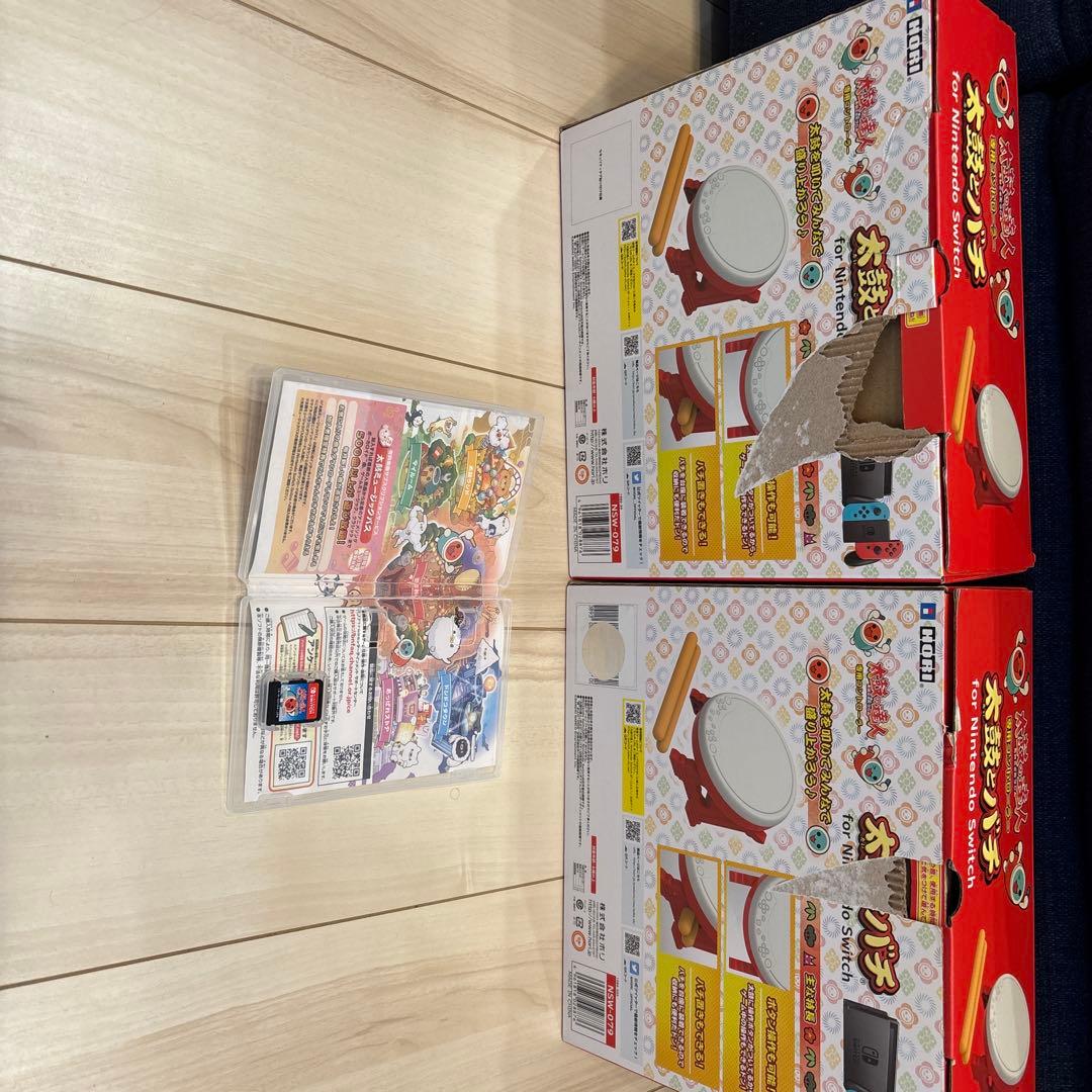 太鼓の達人 ドンダフルフェスティバル セット　太鼓とバチ2個付