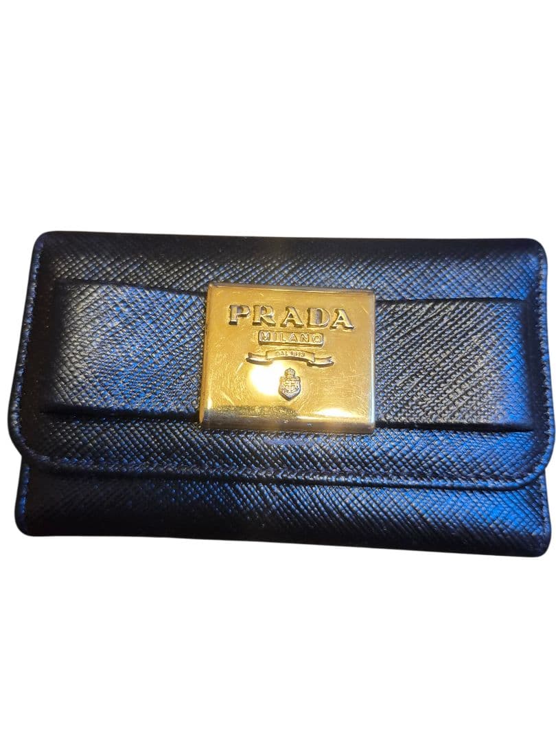 PRADA プラダキーケース ６連テスート　ブラック