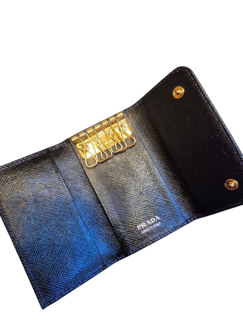 PRADA プラダキーケース ６連テスート　ブラック