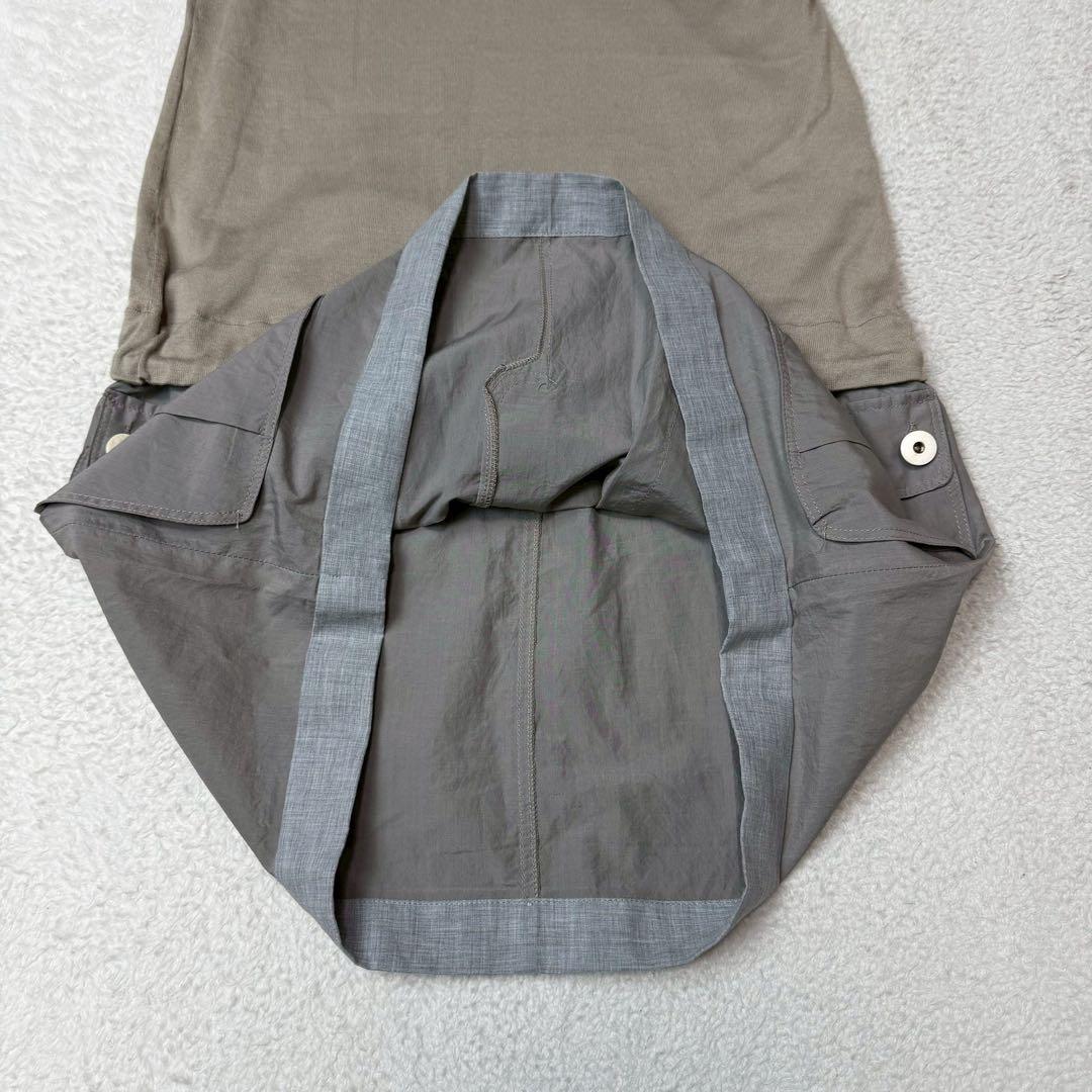 希少✨ブルネロクチネリ コットンシルクリネン ツートンポケットワンピース L相当