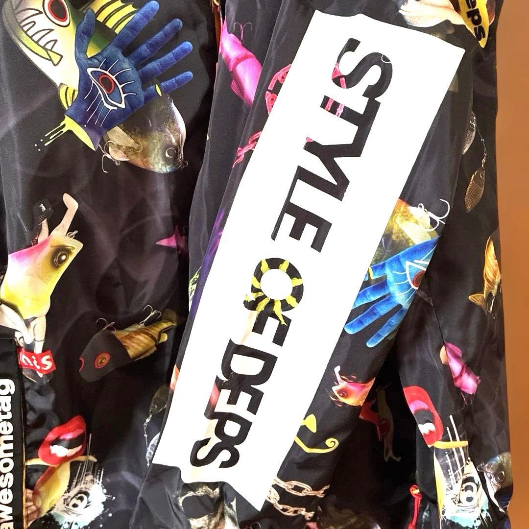【激レア】DEPS×SQUARE デプススクエア 【訳あり】総柄メッシュパーカー