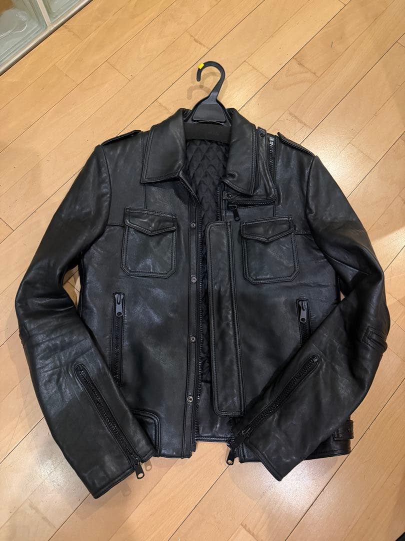 STUDHOMME ＬジップレザージャケットDiorHOMME06AWオマージュ