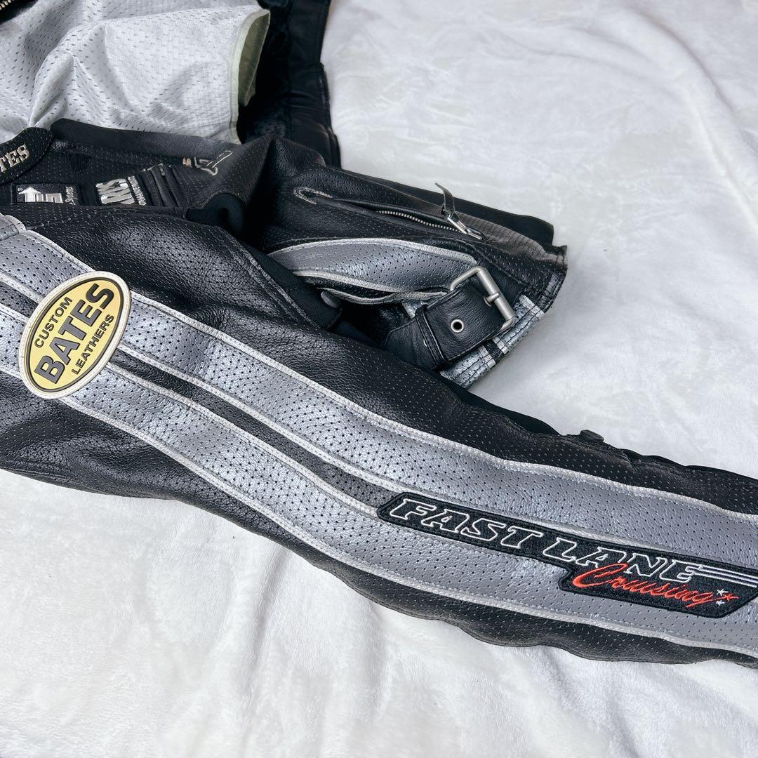 BATES ワンピース ゾロ パンチング レザー ジャケットライダー バイク