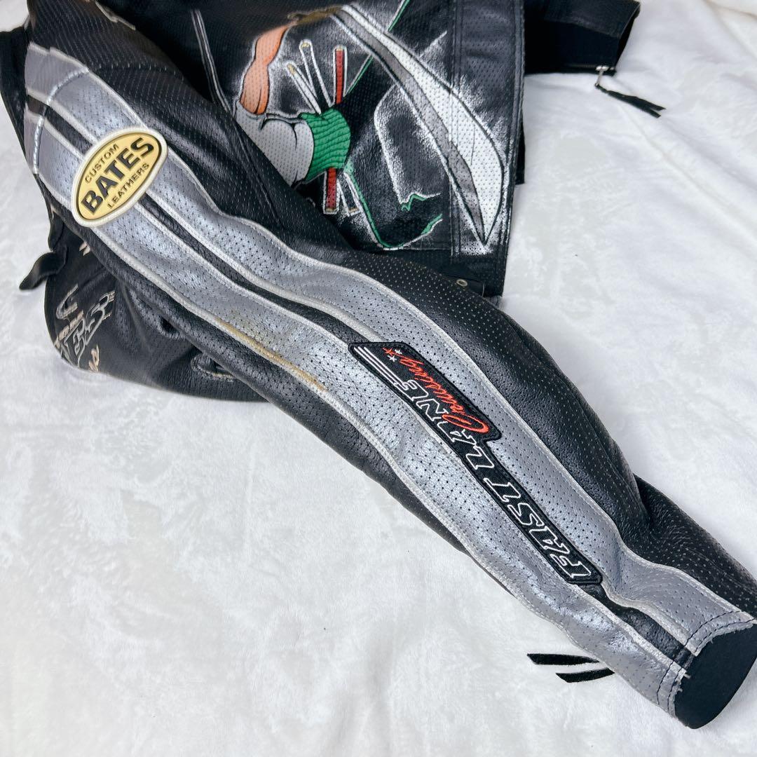 BATES ワンピース ゾロ パンチング レザー ジャケットライダー バイク
