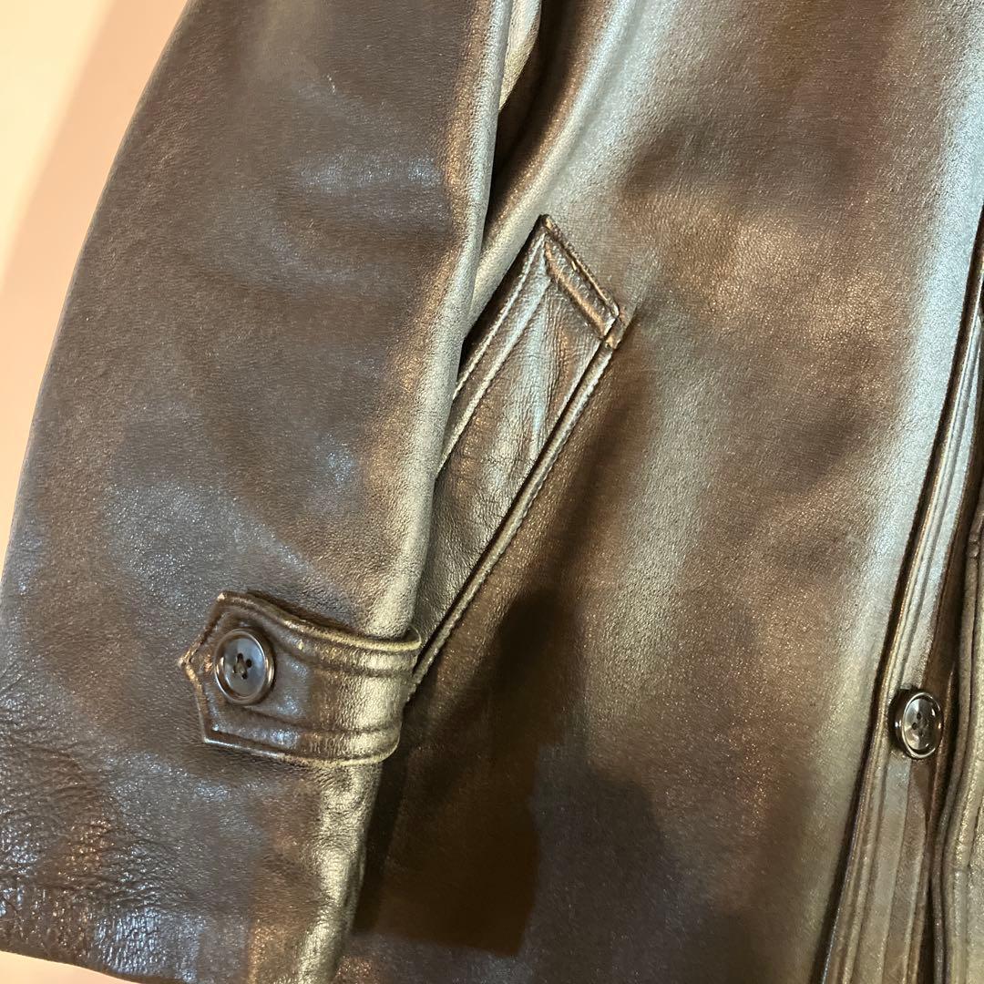 コルビジェジャケット　フランス　ビンテージ　革ジャン　レザージャケット　古着