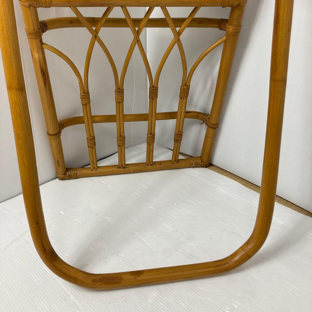 ラタン　姿見　全身ミラー　アンティーク　レトロ